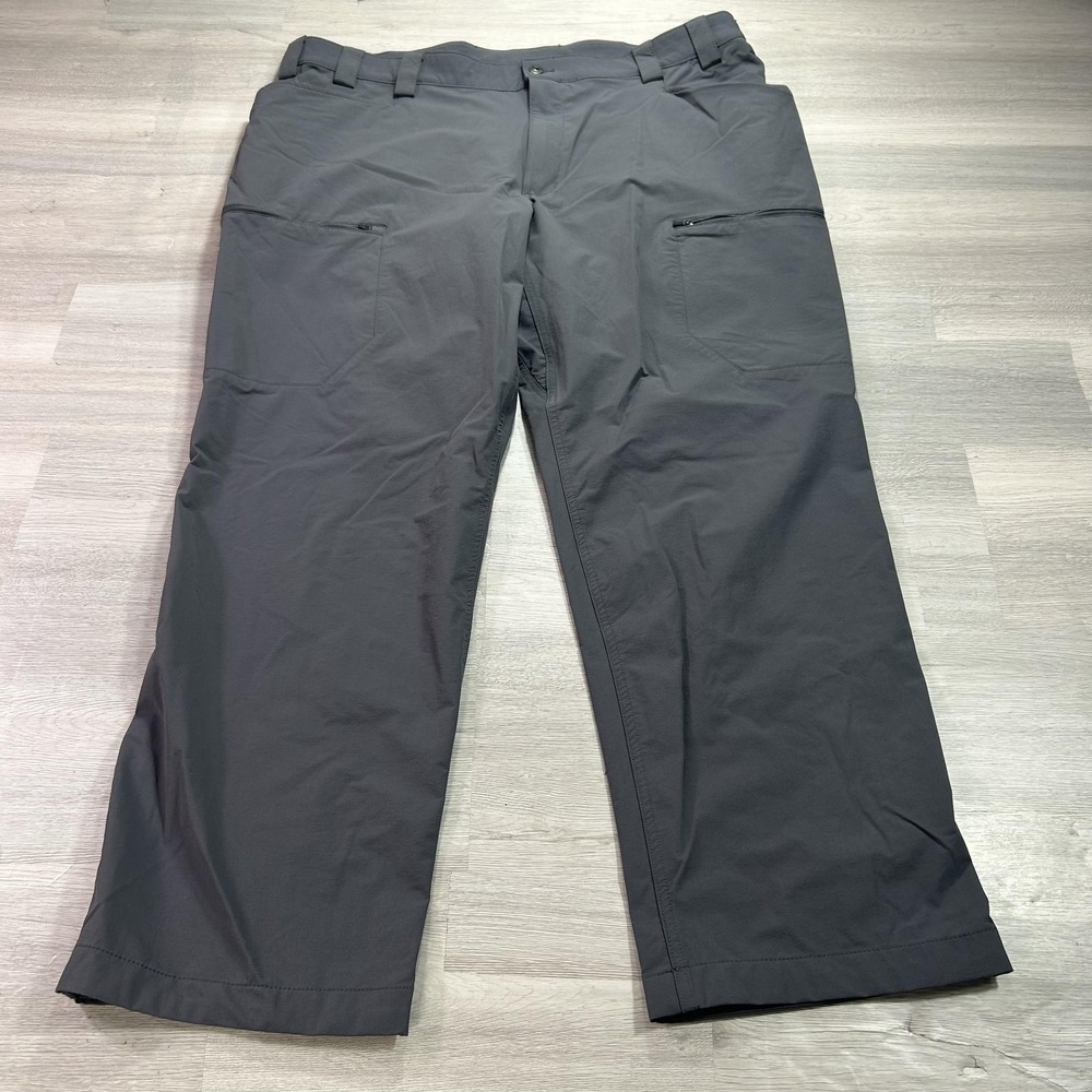 Duluth Trading Co Flexpedition Pants Mens 44x32 Gray Nylon Cargo Relaxed Fit